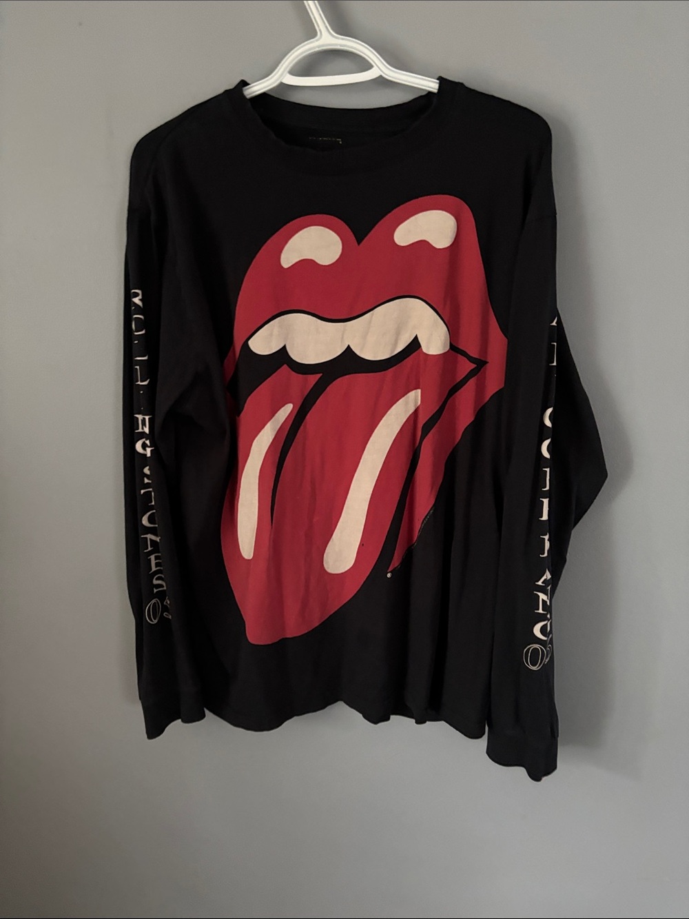the Rolling Stones A Bigger Bag 06 Tour Black Long Sleeve Shirt